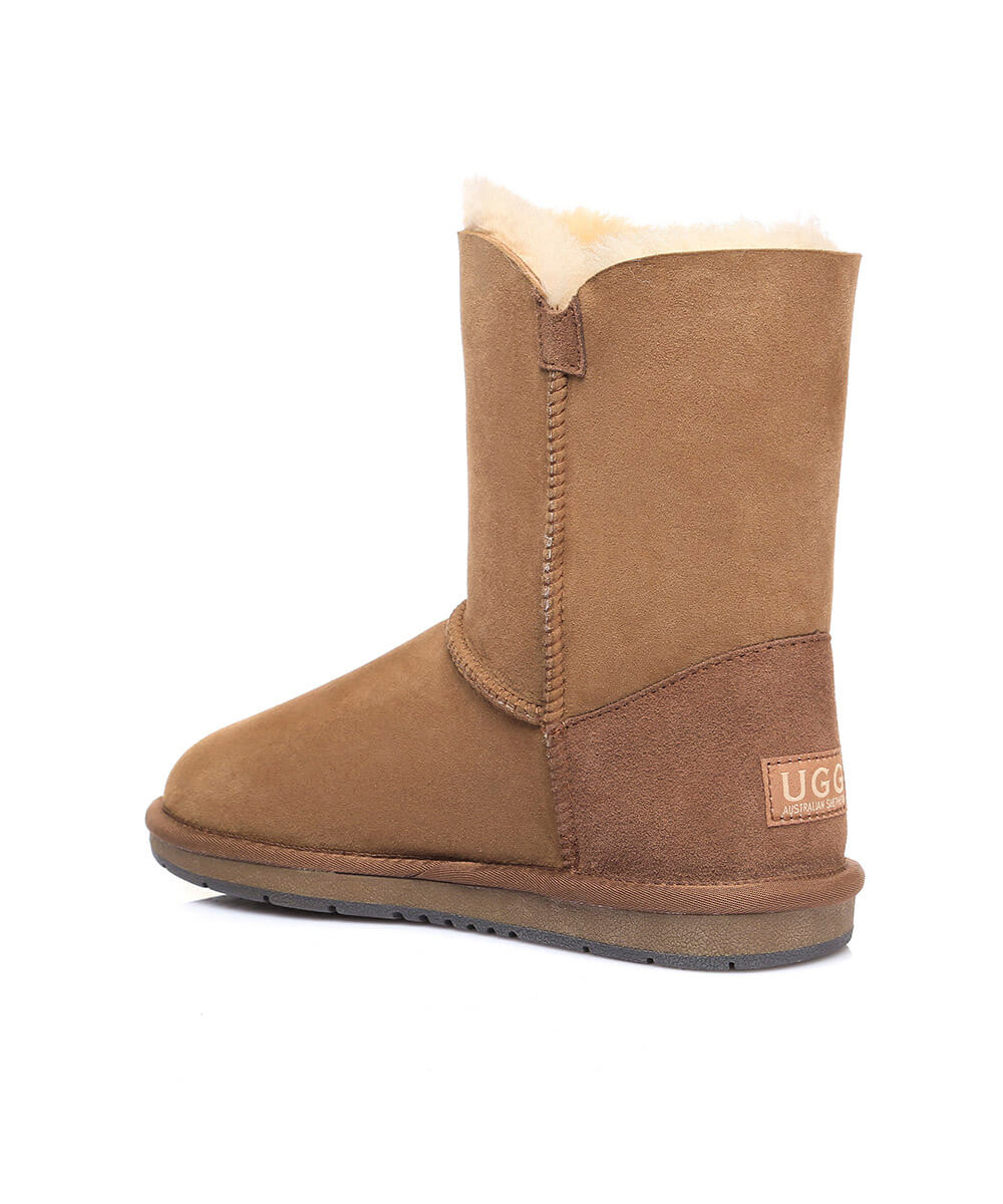 Women's Luxe Classic Mid Button UGG | Red Kado