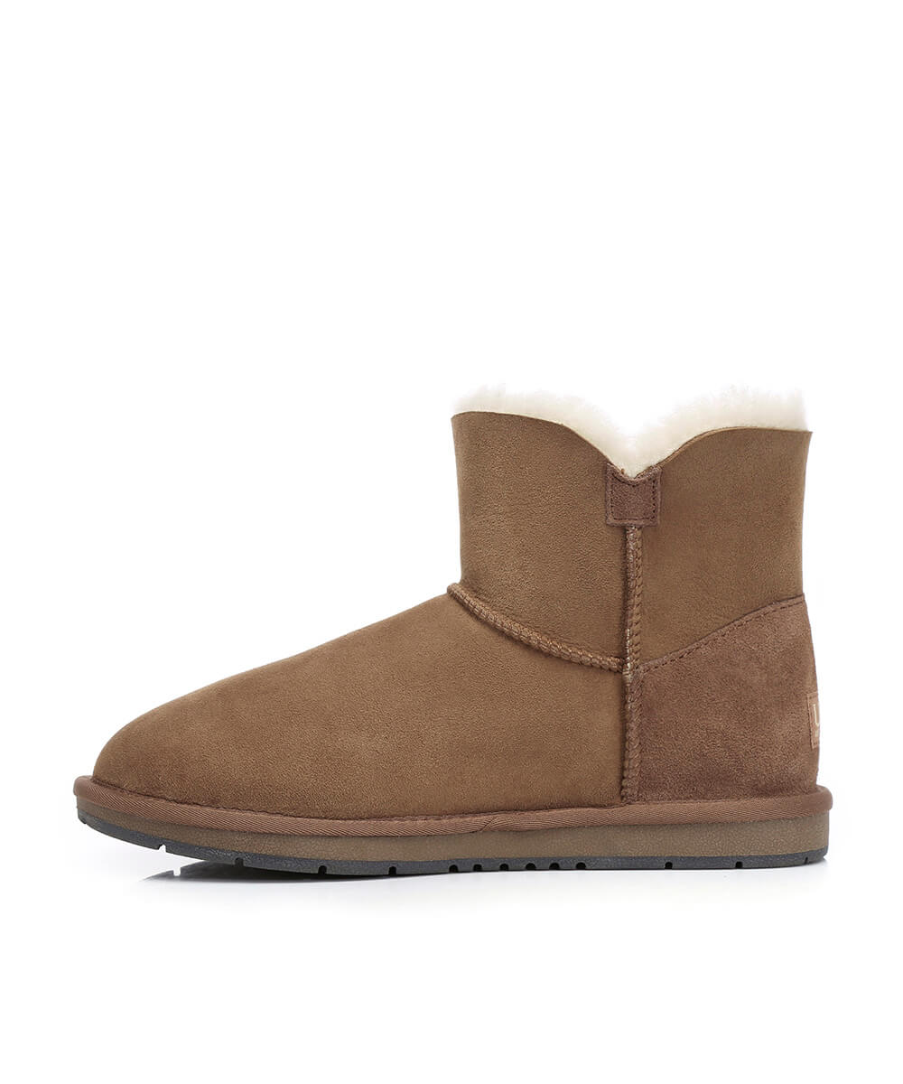 Women's Luxe Classic Mini UGG Button | Red Kado