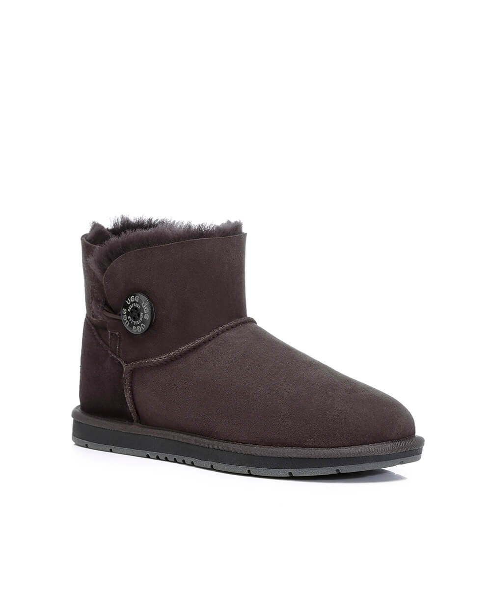 Women's Luxe Classic Mini UGG Button | Red Kado