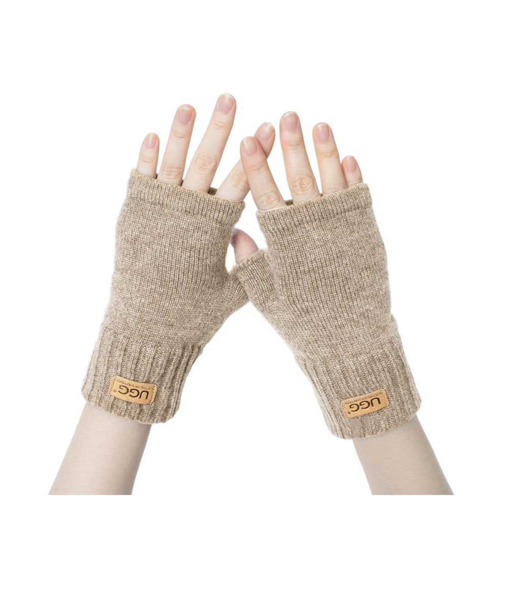 UGG Lumy Wool Cashmere Fingerless Glove | Red Kado