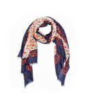 Wool Print UGG Scarf | Red Kado