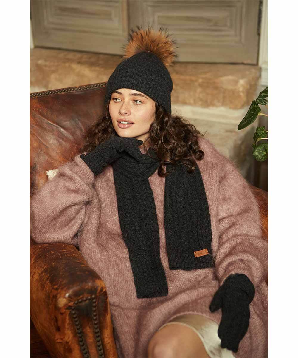 Cashmere UGG Touch Screen Gloves | Red Kado