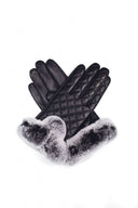 UGG Rabbit Fur Gloves | Red Kado