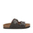 Men's Hampton Sandal in Chocolate - leather slide sandal