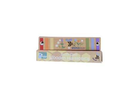 Buzzy Days Bee Wooden Harmonica Pack of 12