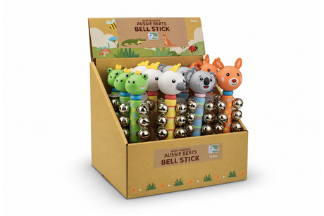 Aussie Buddies Animal Bell Stick Pack of 12