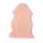 Lambskin Short Wool Baby Play Rug in Pink | Red Kado