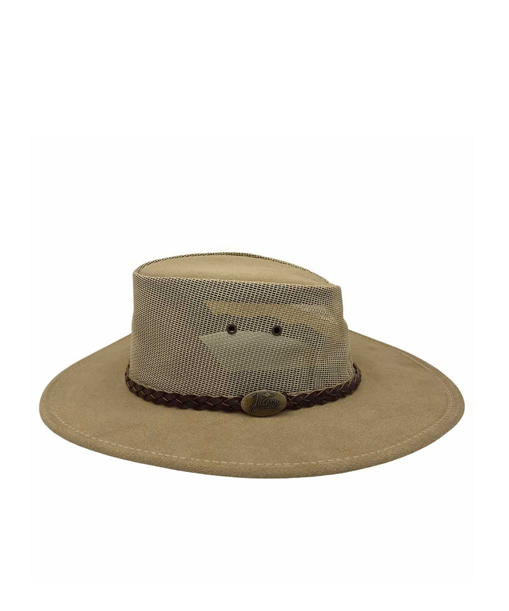 Jacaru Summer Breeze Suede Hat | Red Kado