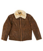 Men's Nappa Bomber Sheepskin Jacket | Red Kado