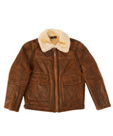 Men's Nappa Bomber Sheepskin Jacket | Red Kado