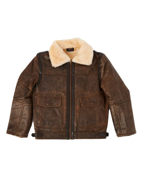 Men's Nappa Bomber Sheepskin Jacket | Red Kado