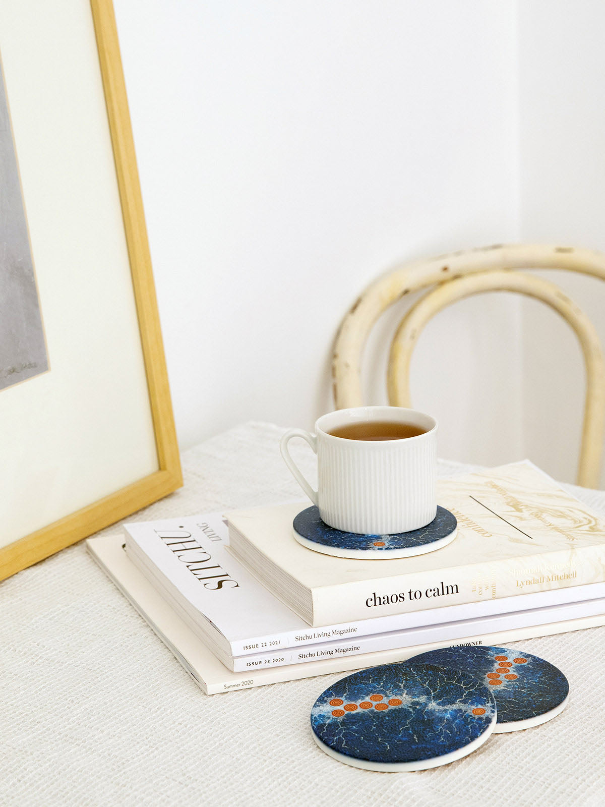 Aboriginal Seven Sisters Ceramic Coaster