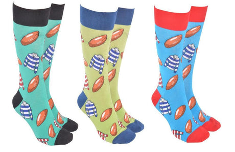 Sock Society Rugby socks in three colourways
