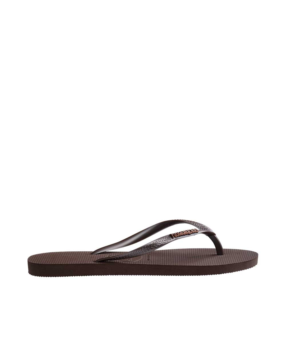 Havaianas Women's Slim Metal Logo Thongs | Red Kado