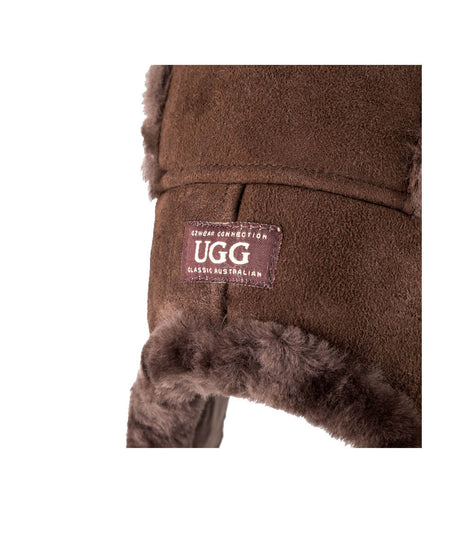 UGG Button Aviator Hat | Red Kado