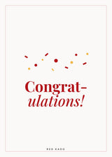 Congratulations greeting card