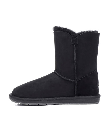 Men's Luxe Classic Mid Button UGG | Red Kado