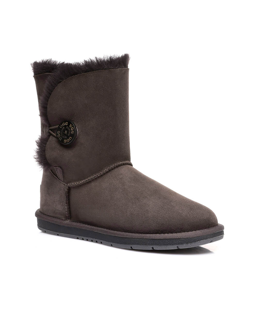 Men's Luxe Classic Mid Button UGG | Red Kado