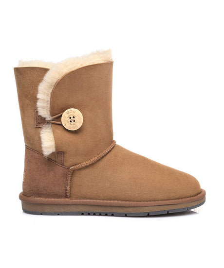 Men's Luxe Classic Mid Button UGG | Red Kado