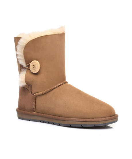 Women's Luxe Classic Mid Button UGG | Red Kado