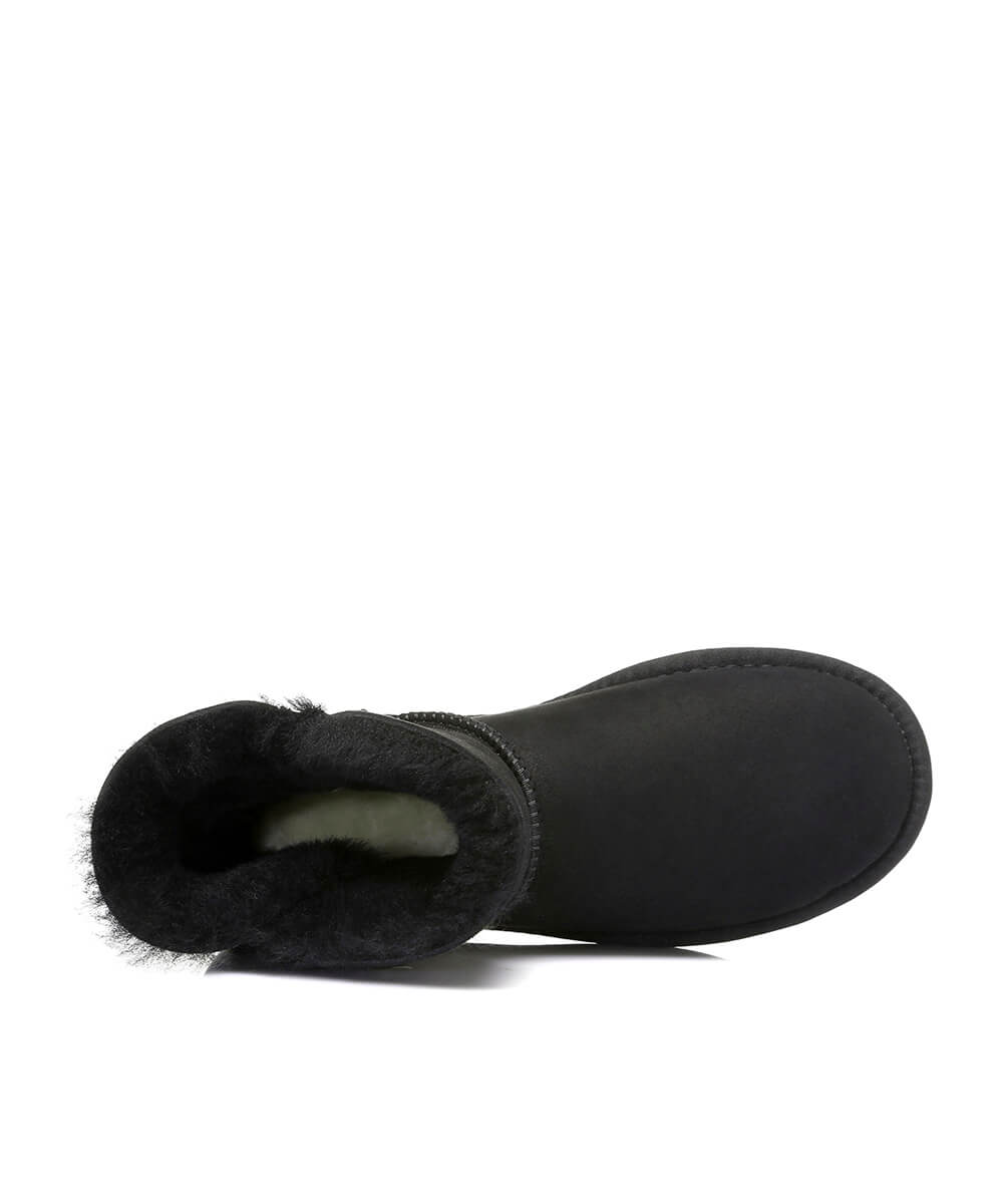 Women's Luxe Classic Mini UGG Button | Red Kado