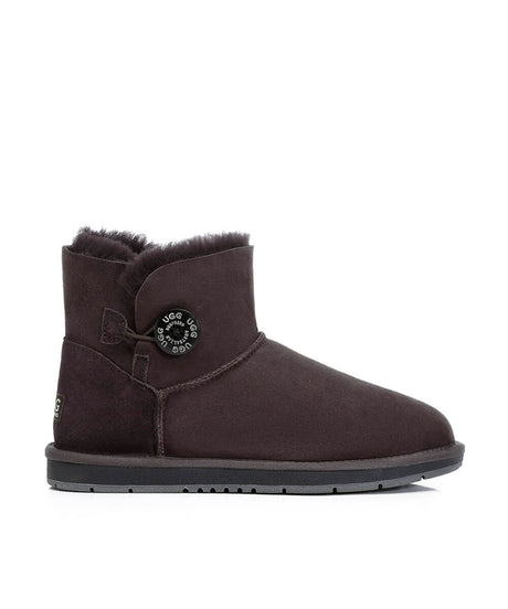 Women's Luxe Classic Mini UGG Button | Red Kado