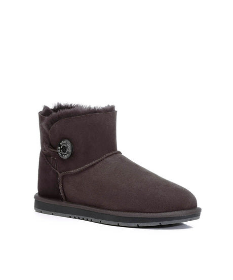 Women's Luxe Classic Mini UGG Button | Red Kado