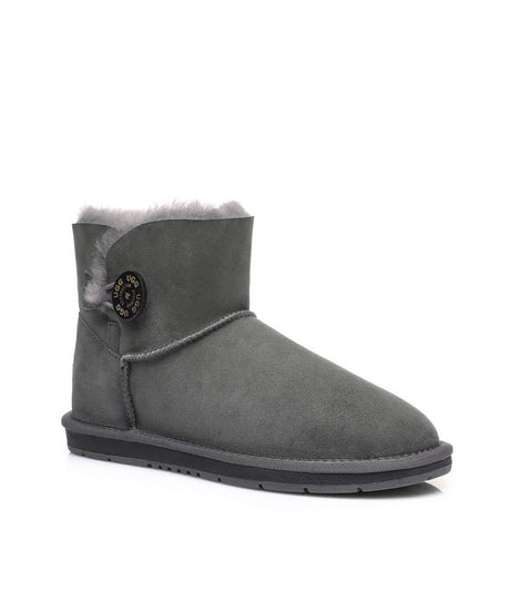 Women's Luxe Classic Mini UGG Button | Red Kado